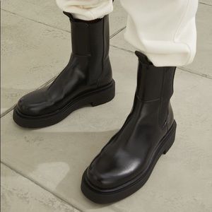 Black Platform Chelsea Boots